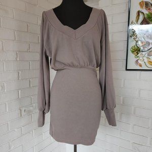 Fitted Chic Off shoulder Knit Mini Dress